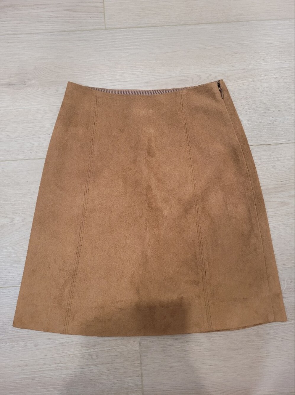 Babaton Women 00 Tan Suede Skirt